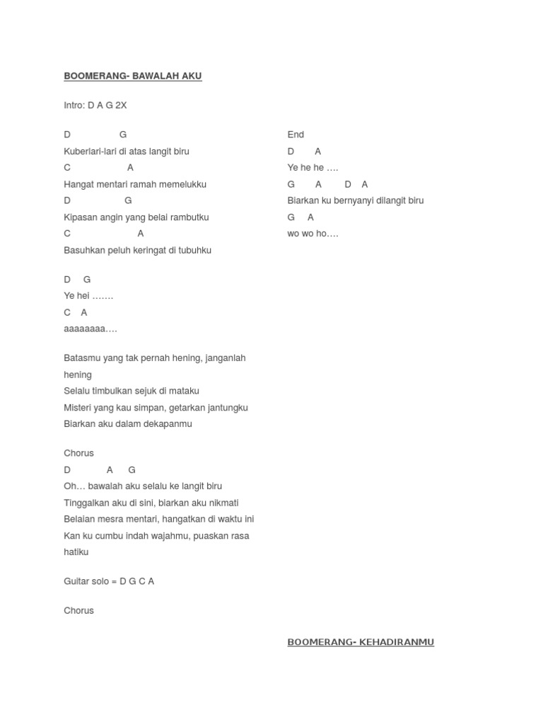 Kumpulan Chord Lagu 2 Pdf
