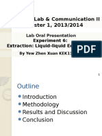 Lab Oral Presentation II YEW ZHEN XUAN