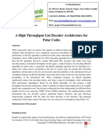 A High Throughput List Decoder Architecture for Polar Codes