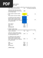 Cable Tray Worksheet for Plant