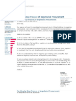 Step by Step Process of Negotiated Procurement