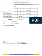 E-Invoice For Semester 20161: To: Andi Santoso