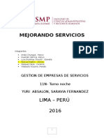 Mejorando Servicios