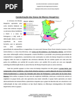 Explicação Sintética Das Zonas Do Maciço Hespérico
