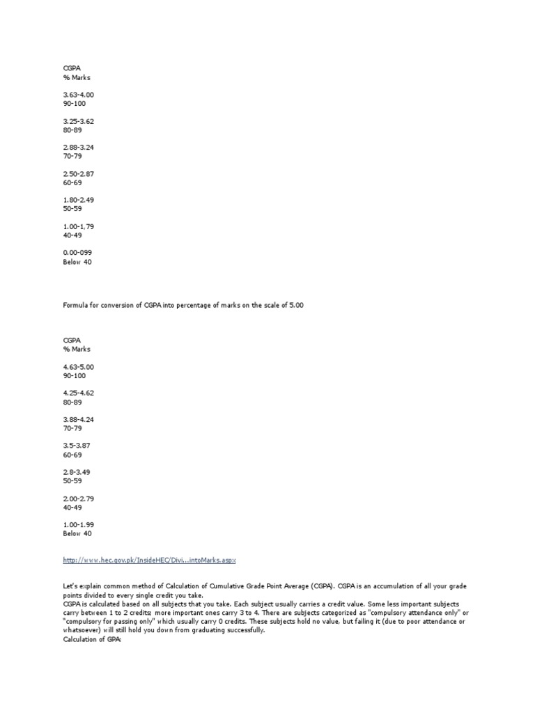 A Comprehensive Guide to Calculating CGPA and Converting Grades to