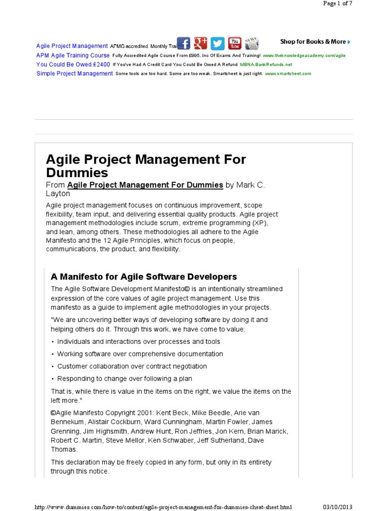 Agile Project Management | PDF | Scrum (Software Development) | Agile