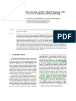 A Low Cost Approach for Detecting Activities of Daily Living Using Audioinformation