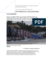 Caras y Caretas - Perfil Sociológico de Un Barrio Empobrecido. Marconi y Las Promesas Incumplidas