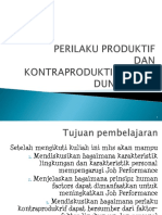 IV Perilaku Produktif Dan Kontraproduktif Dalam Dunia Kerja