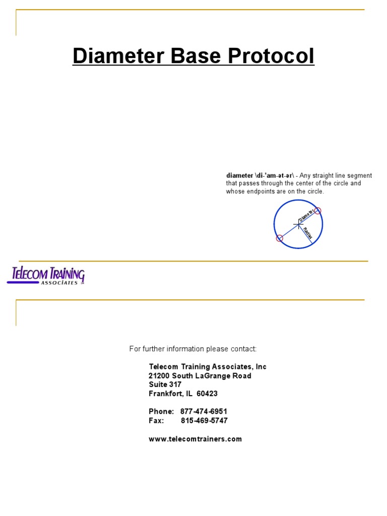 1 Diameter Base Protocol (813) PDF Radius Transmission Control Protocol