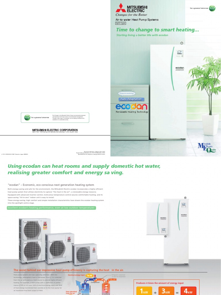 Ecodan: Smart Heating Solutions Explained | PDF | Heat Pump | Hvac