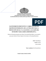 Mantenimiento Preventivo y Correctivo de Los Equipos de Informatica de La Fundación para La Protección Social