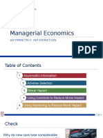 Managerial Economics: Asymmetric Information