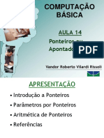 Aula 14 CB 2016-2 Ponteiros