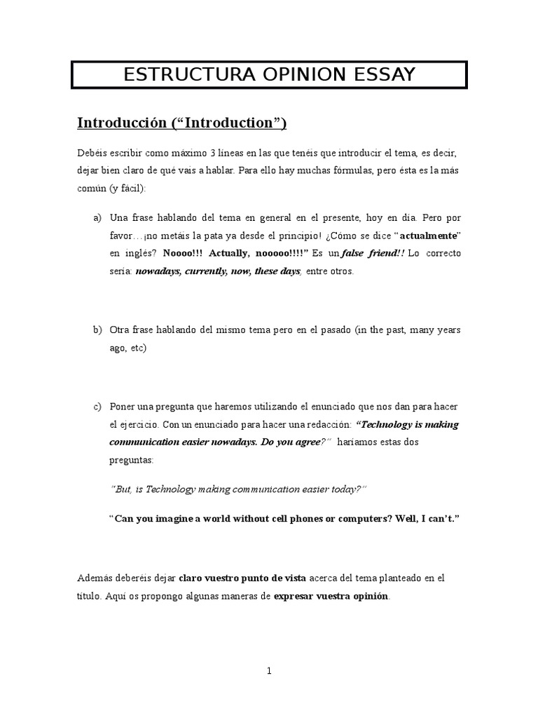 Opinion essay outline pdf image