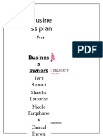 Delectable Delights Business Plan