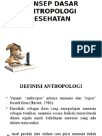 KONSEP DASAR ANTROPOLOGI KESEHATAN