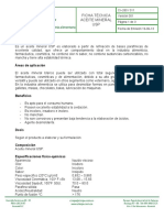 Ficha Tecnica Aceite Mineral PDF