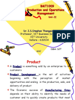 BMT1009 Production and Operations Management