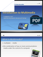Introduction To Multimedia: Dr. Byabazaire Yusuf (SGDT5014 Multimedia For Education and Training)