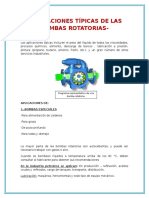 Aplicaciones Típicas de Las Bombas Rotatorias