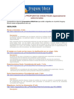 Ejemplos de Propuestas Did Cticas de Uruguay Educa PDF