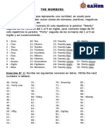 The Numbers: Exercise #1: Escriba Los Siguientes Números en Letras. (Write The Next