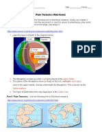 plate tectonics web quest student