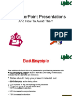 Bad Powerpoint Presentations: and How To Avoid Them