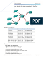 6.4.2.5 Lab - Calculating Summary Routes With IPv4 and IPv6
