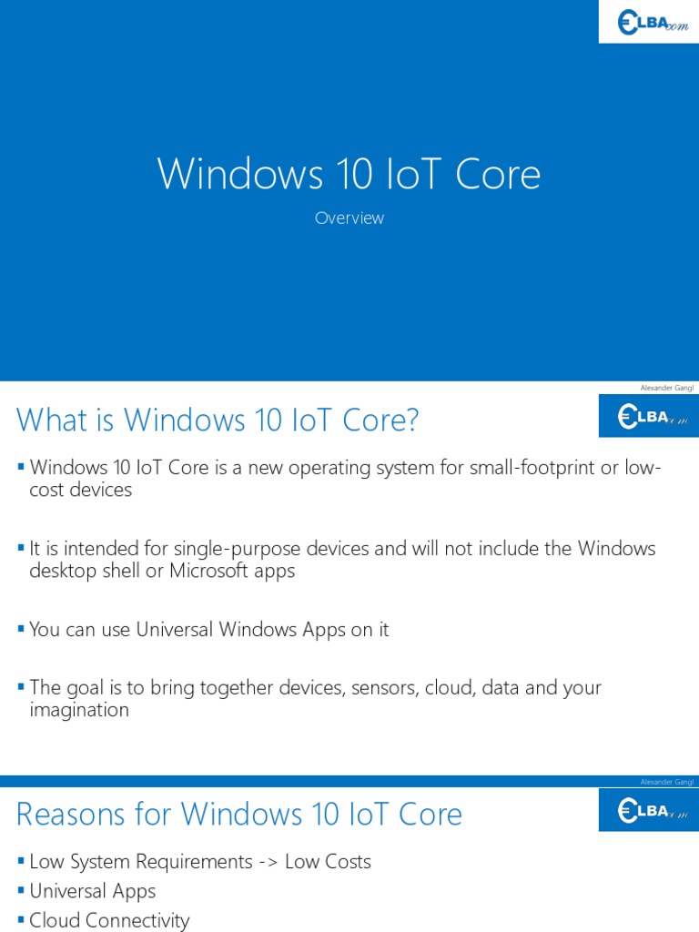 Windows 10 Iot Core Pdf