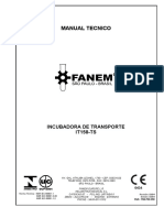 Incubadora de Transporte Modelo IT-158 TS Manual Técnico