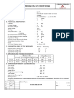 Technical Specifications: A. General Characteristics