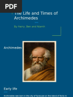 The Life and Times of Archimedes