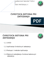 Čvrstoća Betona Pri Zatezanju