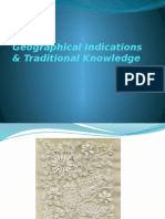 Geographical Indications & Traditional Knowledge