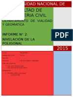 Informe N 2 Nivelación de La Poligonal