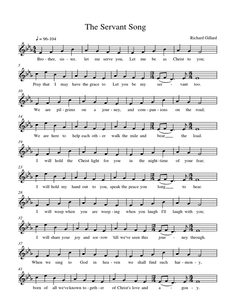 The Servant Song Richard Gillard PDF