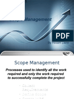 Scope Management: by Hosam Dahb