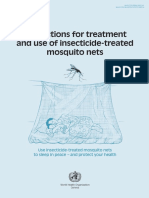 Instructions For Treatment and Use of Insecticide-Treated Mosquito Nets