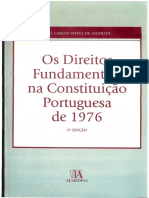 ANDRADE, José Carlos Vieira de. Os Direitos Fundamentais Na Constituição Portuguesa de 1976 - 2006