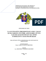 La ocupación prehispánica del valle Quilcamayo-Tintiri, Azángaro, Puno