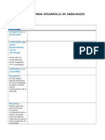 Plantilla para Desarrollo de Habilidades