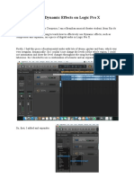Using Dynamic Effects on Logic Pro X