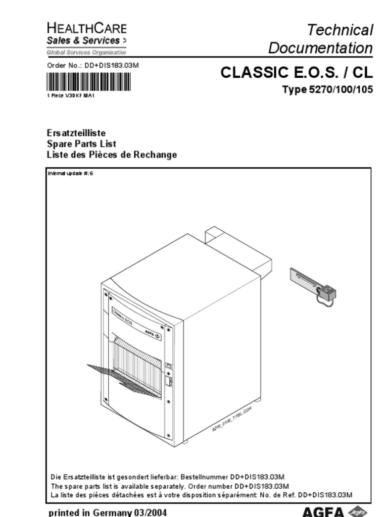 AGFA Classic Catalogo de Partes | PDF