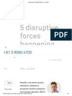 5 Disruptive Forces Happening Right Now - W3 Digital