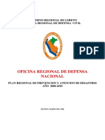 Sistema Regional de Defensa Civil .Loreto.