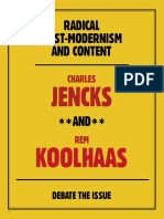 Jencks vs Koolhaas