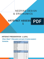 Engineering Design & Ergonomics Artefact Assessment 1
