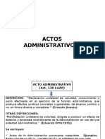 Claes de Acto Administrativo